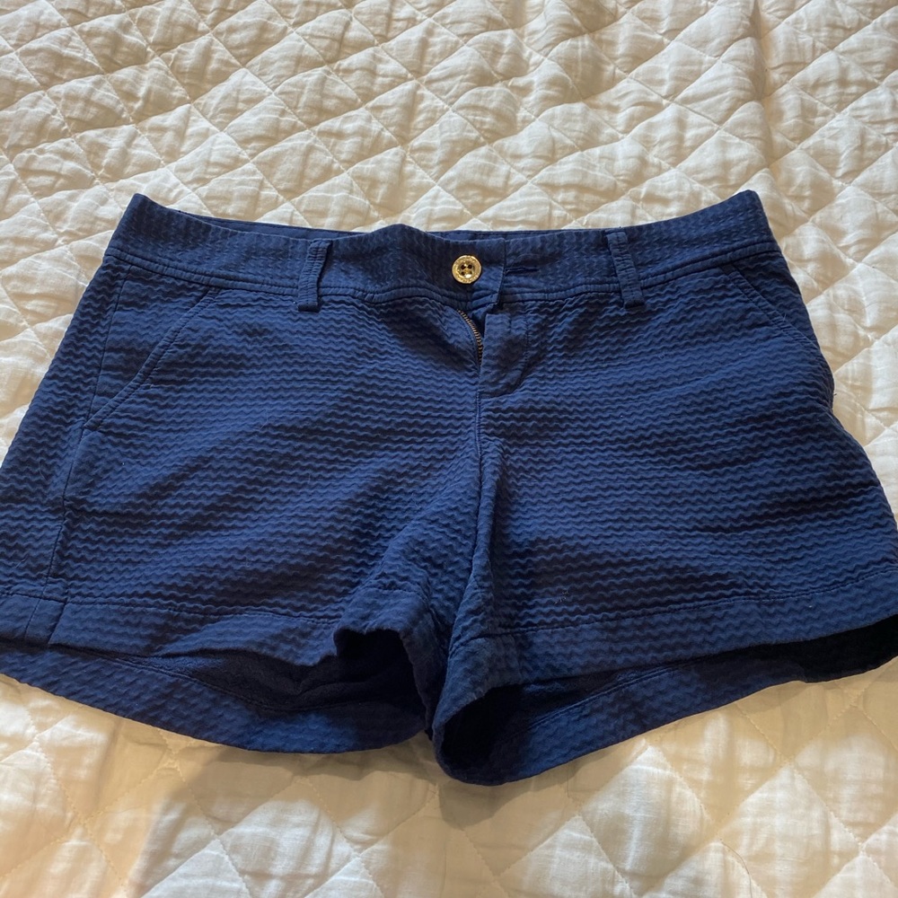Lilly Pulitzer Navy Callahan Shorts Size 10
